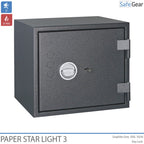 Paper Star Light 3 Fire Safe - 5 Binders - Burglary Test Grade S2 / Fire Test 30 min