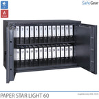Paper Star Light 60 Document Safe - 28 Binders - Burglary Test S2 / Fire Test 30m