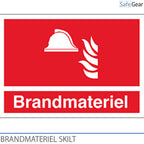 Fire equipment - sign - 210 x 297mm - Plastic