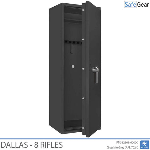 Dallas Gun Safe 8 Rifles - Grade 1 - Code Lock