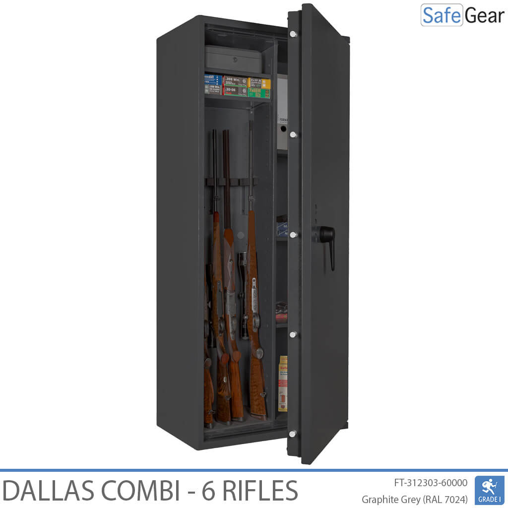 Dallas Combi - Trezor Na Zbrane (6 pušiek) - Trieda 1 podľa testu odolnosti proti vlámaniu
