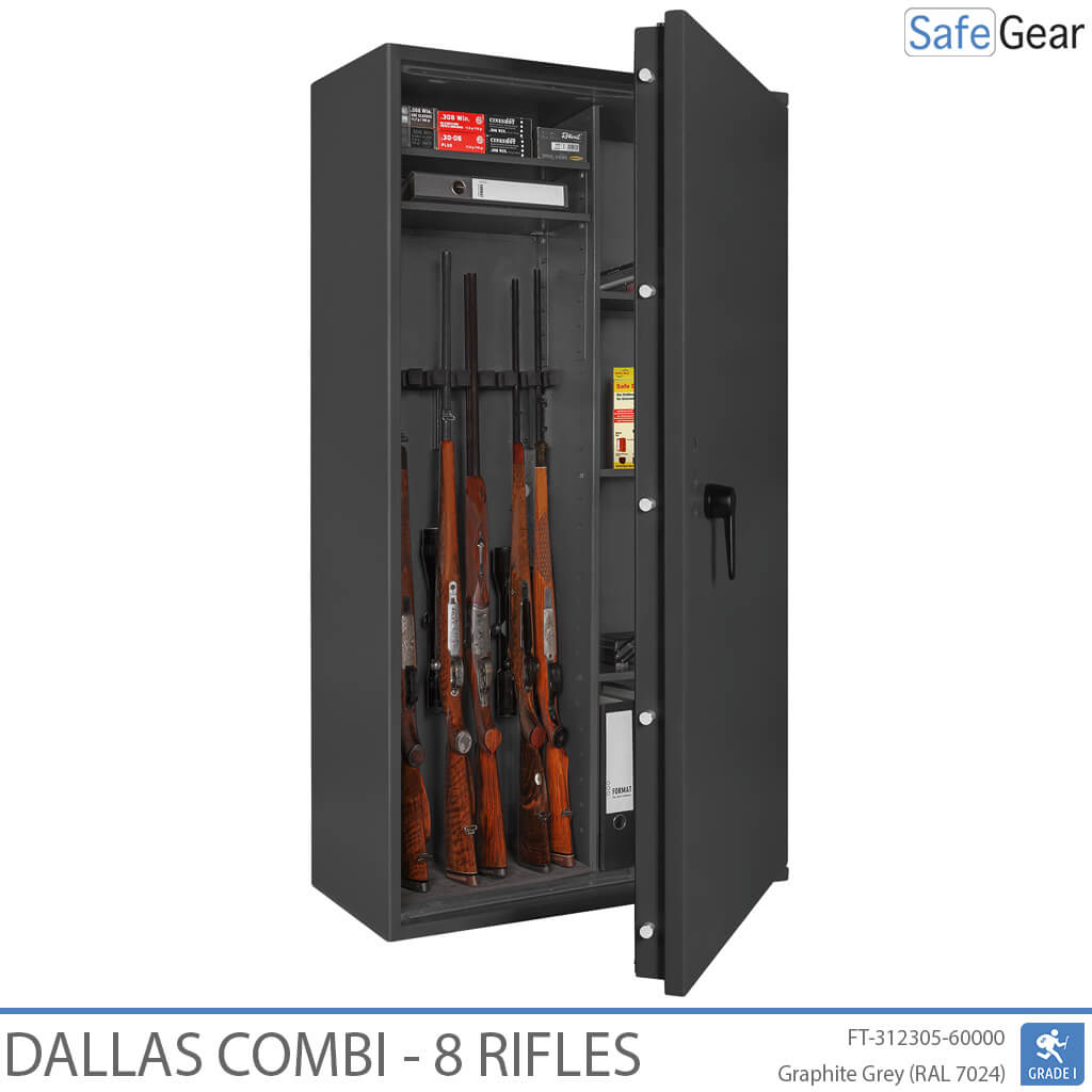 Dallas Combi - Trezor Na Zbrane (8 pušiek) - Trieda 1 odolnosti proti vlámaniu