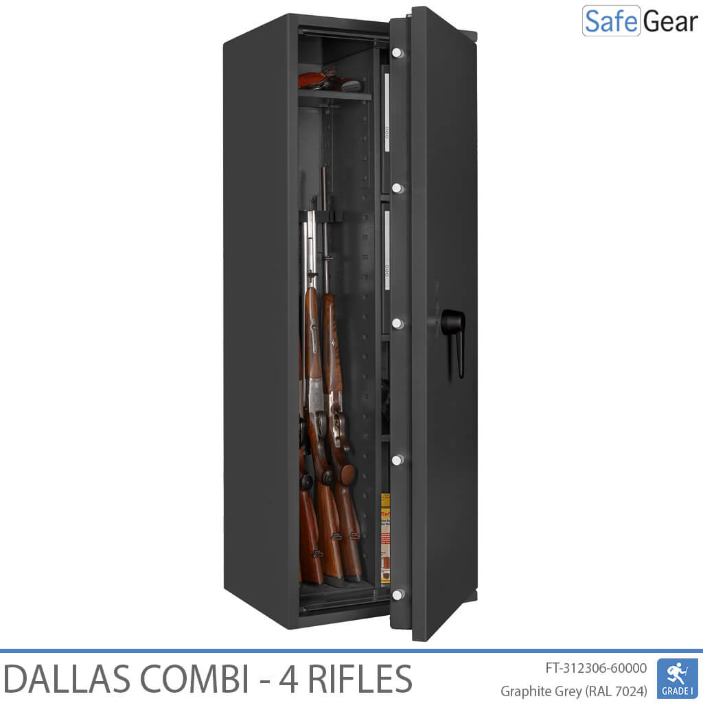 Dallas Combi – Trezor Na Zbrane (4 pušky) – Trieda 1 s testom odolnosti proti vlámaniu