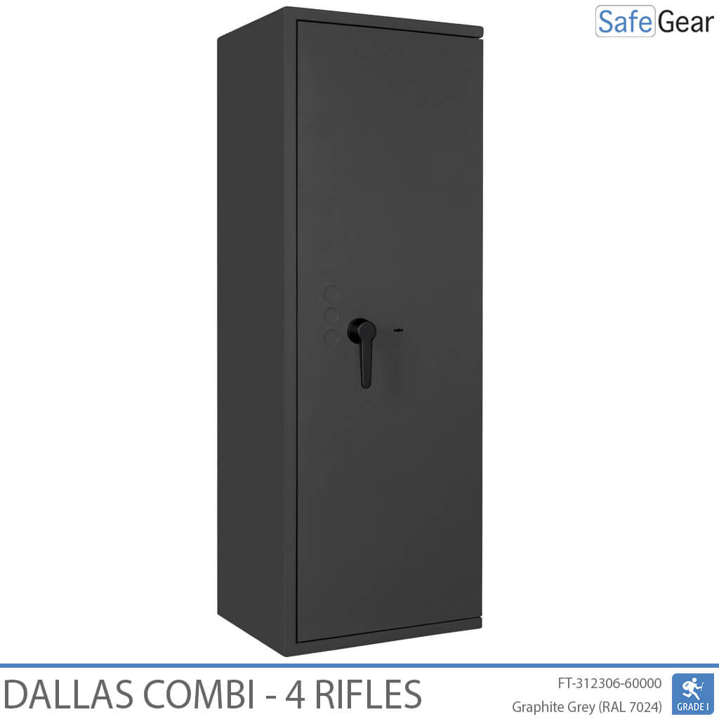 Dallas Combi – Trezor Na Zbrane (4 pušky) – Trieda 1 s testom odolnosti proti vlámaniu