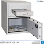 Gemini Pro SL 97 Vhadzovací Trezor (119 L) – Test odolnosti proti vlámaniu D-I – Kódový zámok s 9 používateľskými kódmi
