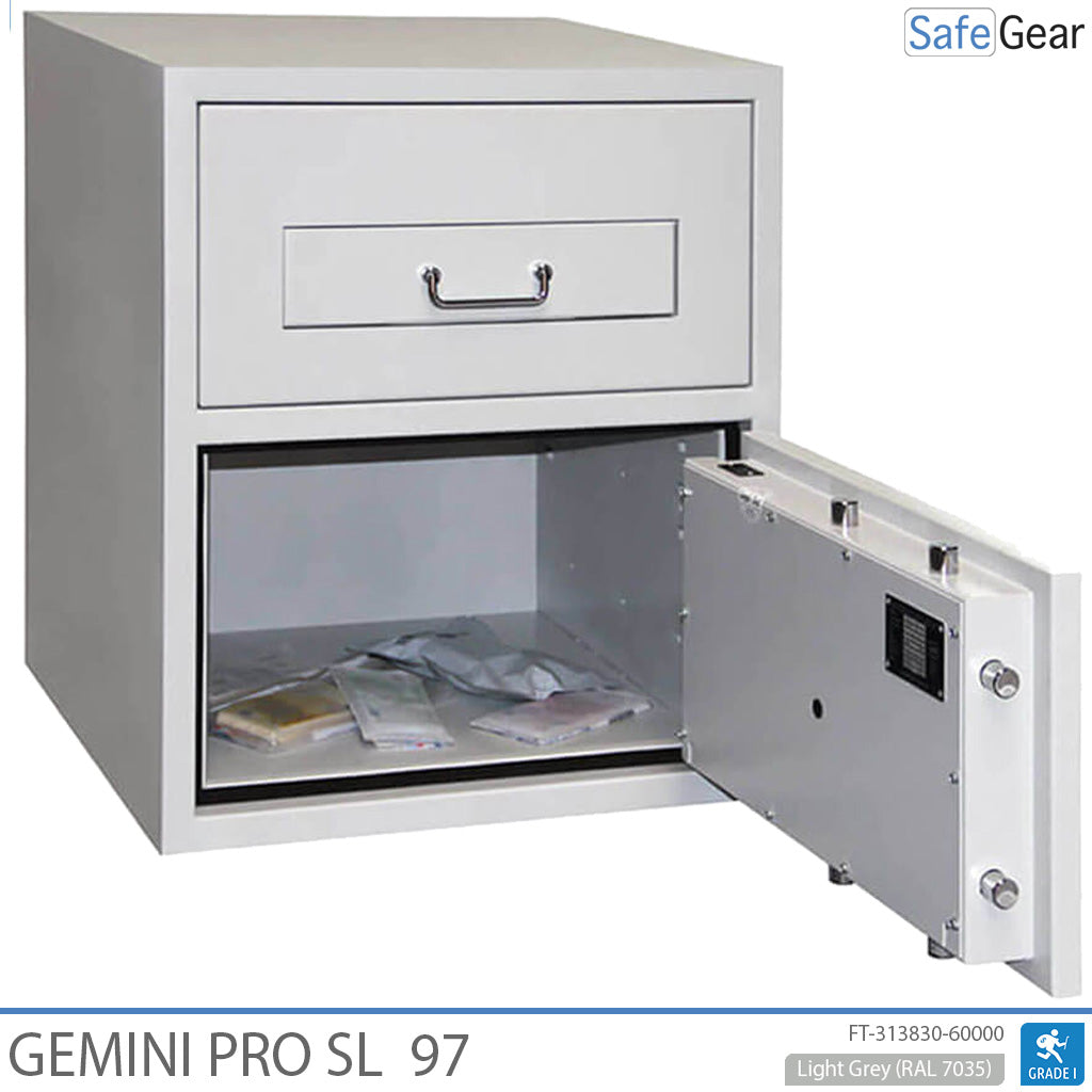 Gemini Pro SL 97 Vhadzovací Trezor (119 L) – Test odolnosti proti vlámaniu D-I – Kódový zámok s 9 používateľskými kódmi