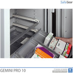 Gemini Pro 10 – Trezor pre lekáreň (103 litrov) – 3 zásuvky – Test odolnosti proti vlámaniu Trieda I