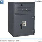 Gemini Pro D-I 175 Vhadzovací Trezor (205 L) – skúška odolnosti proti vlámaniu D-I – kľúčový zámok