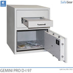 Gemini Pro D-I 97 Vhadzovací Trezor (119 L) – skúška odolnosti proti vlámaniu D-I – kľúčový zámok