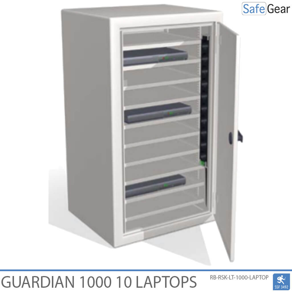 Guardian 1000 – 10 notebookov s nabíjaním – Test odolnosti proti vlámaniu SSF 3494