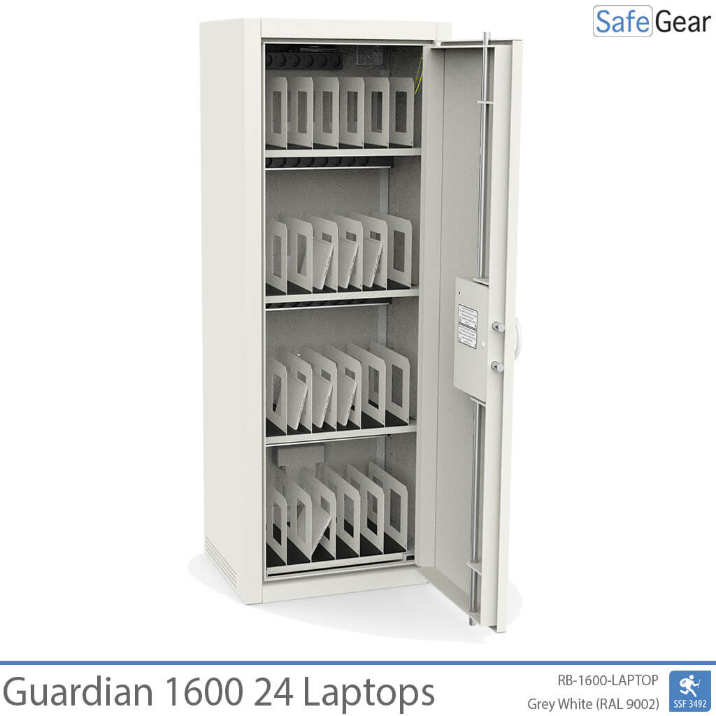 Guardian 1600 – 24 notebookov s nabíjaním – test odolnosti proti vlámaniu SSF 3492