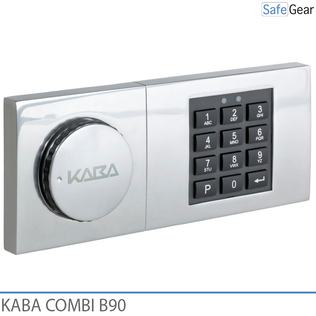 Kombinačný zámok Kaba Combi B90 na trezor s núdzovým kľúčom