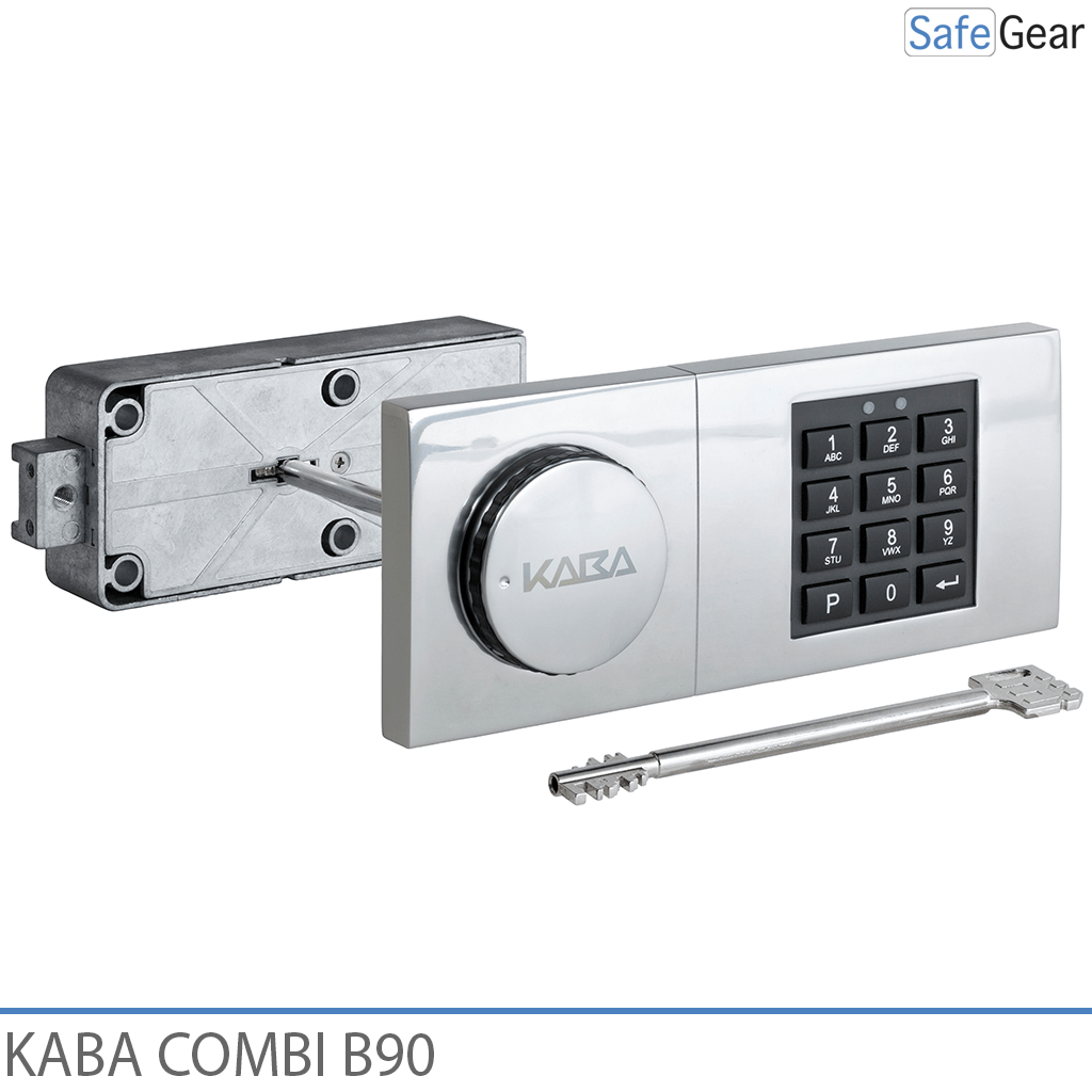 Kombinačný zámok Kaba Combi B90 na trezor s núdzovým kľúčom