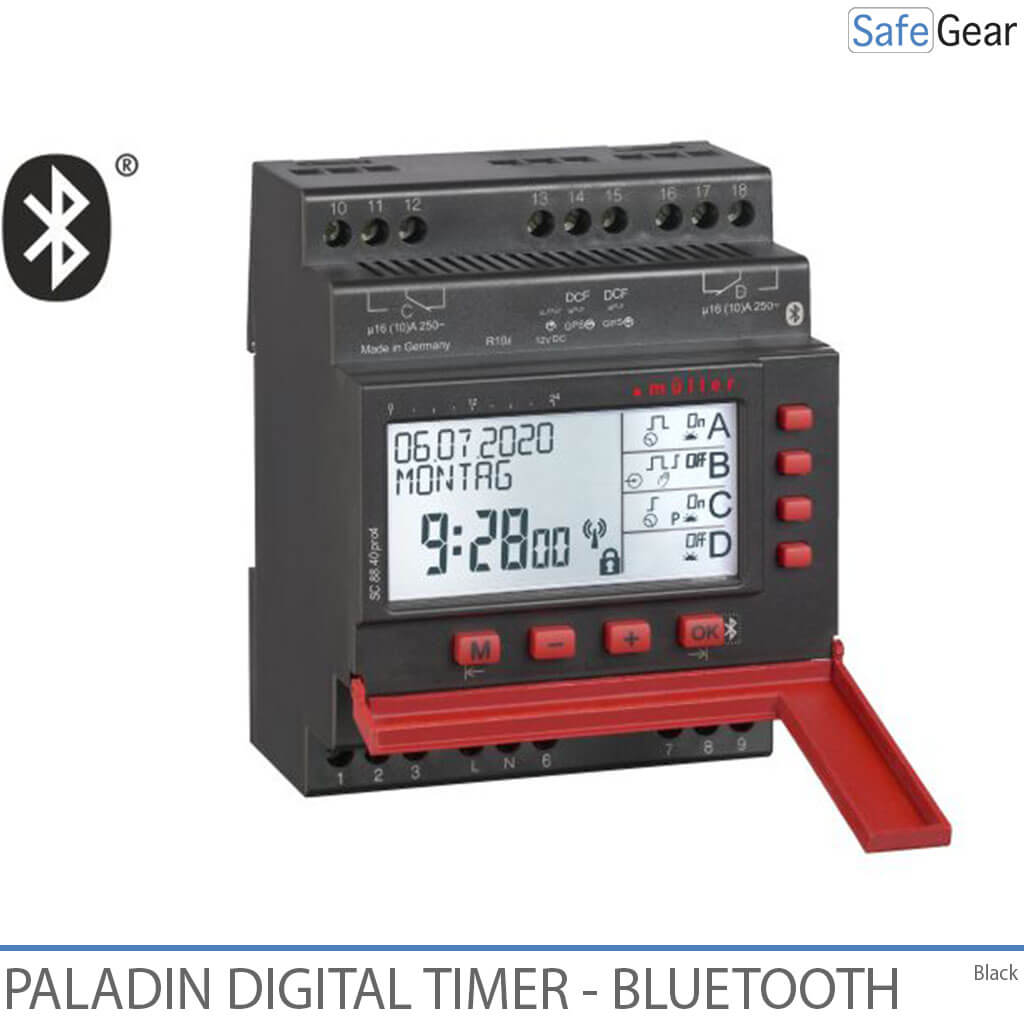 Digitálne hodiny s časovačom pre zvončeky, školy a priemysel – Bluetooth – ročné hodiny – 3 kanály