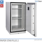Paper Star Plus 1 Ohňovzdorná Skriňa (115 L) – Trieda I podľa skúšky odolnosti proti vlámaniu / 120 minút podľa požiarnej skúšky