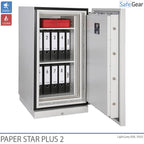 Paper Star Plus 1 Ohňovzdorná Skriňa (115 L) – Trieda I podľa skúšky odolnosti proti vlámaniu / 120 minút podľa požiarnej skúšky