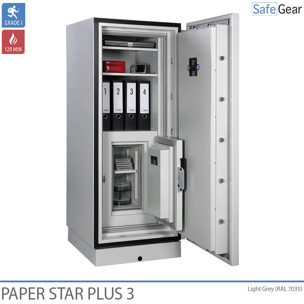Paper Star Plus 3 Ohňovzdorná Skriňa (196 L) – Trieda odolnosti proti vlámaniu I / Požiarna odolnosť 120 min