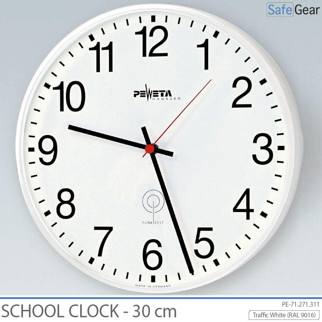 Analógové Školské Hodiny – Interiérové – Okrúhle – 40 cm