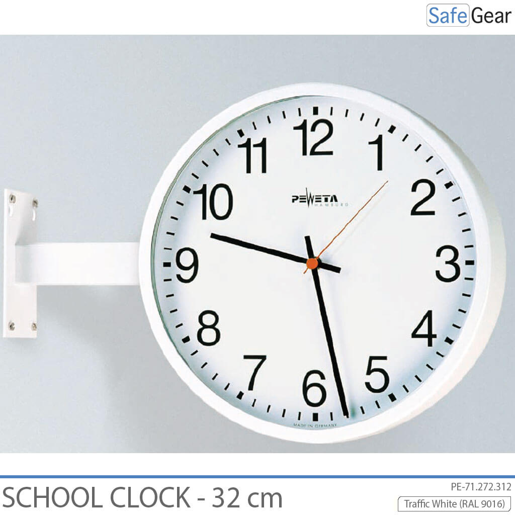 Analog School Clock - Indoor - Round - 32 cm