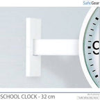 Analógové Školské Hodiny – Interiérové – Okrúhle – 32 cm