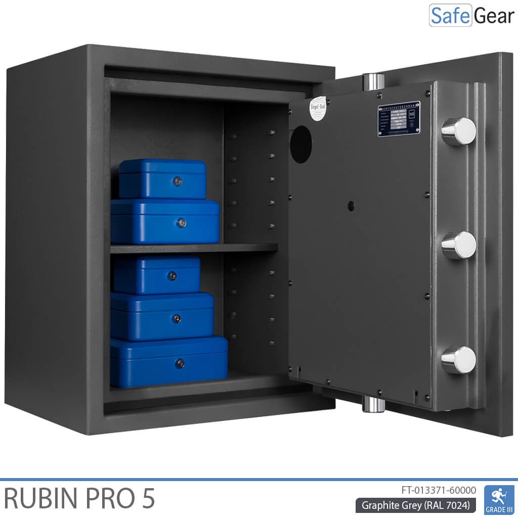 Rubin Pro 5 – Bezpečnostný trezor (57 litrov) – Trieda 3 podľa testu odolnosti proti vlámaniu