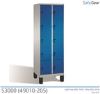 Evolo opbevaringsskab / Garderobeskab med 2x5 rum forsynet med cylinderlås