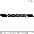 Full - Coiled Cable with Rectangular Plugs