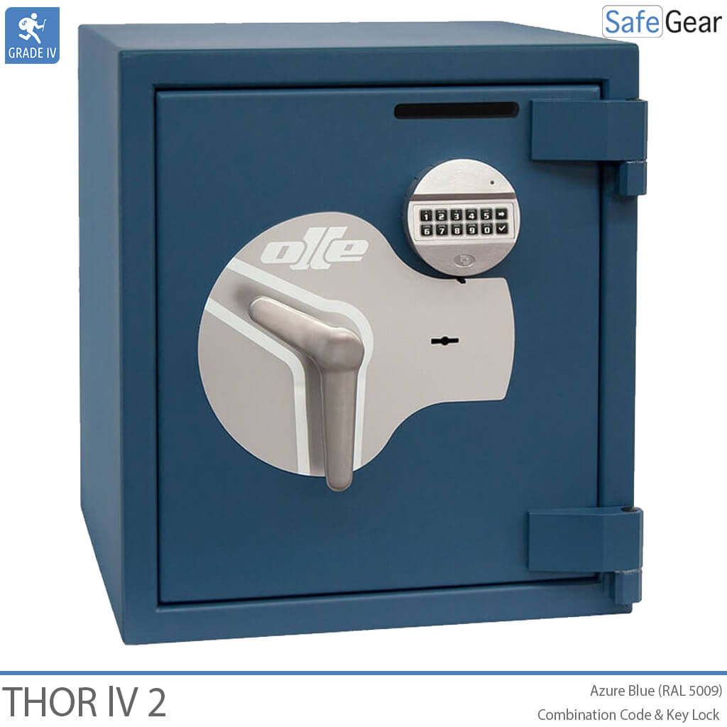 Thor IV úložný trezor (45L) - Test odolnosti proti vlámaniu Trieda 4 - Kódový Zámok a zámok na kľúč
