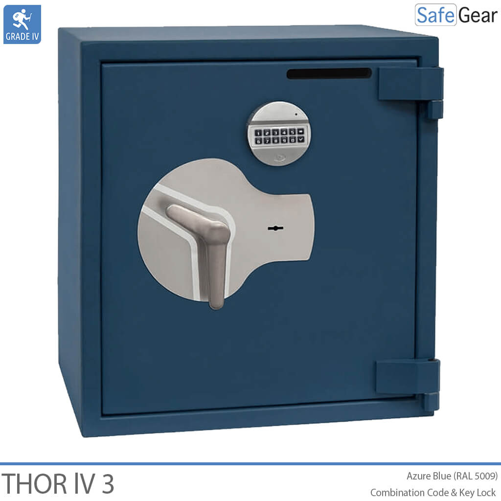 Thor IV úložný trezor (100L) - Test odolnosti proti vlámaniu Trieda 4 - Kódový Zámok a zámok na kľúč