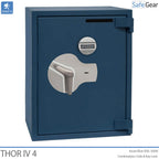 Thor IV úložný trezor (125L) - Test odolnosti proti vlámaniu Trieda 4 - Kódový Zámok a zámok na kľúč