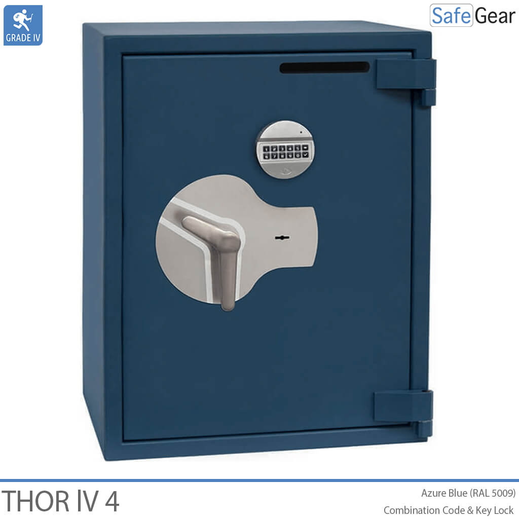 Thor IV úložný trezor (125L) - Test odolnosti proti vlámaniu Trieda 4 - Kódový Zámok a zámok na kľúč