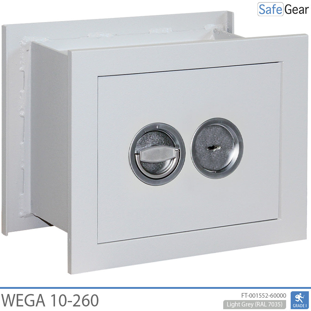 Wega 10-260  Nástenný trezor (12L) - Trieda I podľa testu odolnosti proti vlámaniu