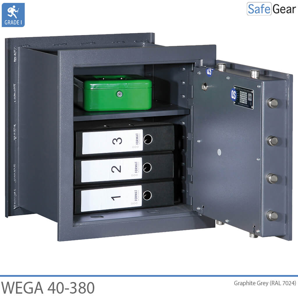 Wega 40-380  Nástenný trezor (50L) - Trieda I podľa testu odolnosti proti vlámaniu
