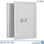 Wega 60-380  Nástenný trezor (73L) - Trieda I podľa testu odolnosti proti vlámaniu