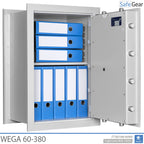 Wega 60-380  Nástenný trezor (73L) - Trieda I podľa testu odolnosti proti vlámaniu