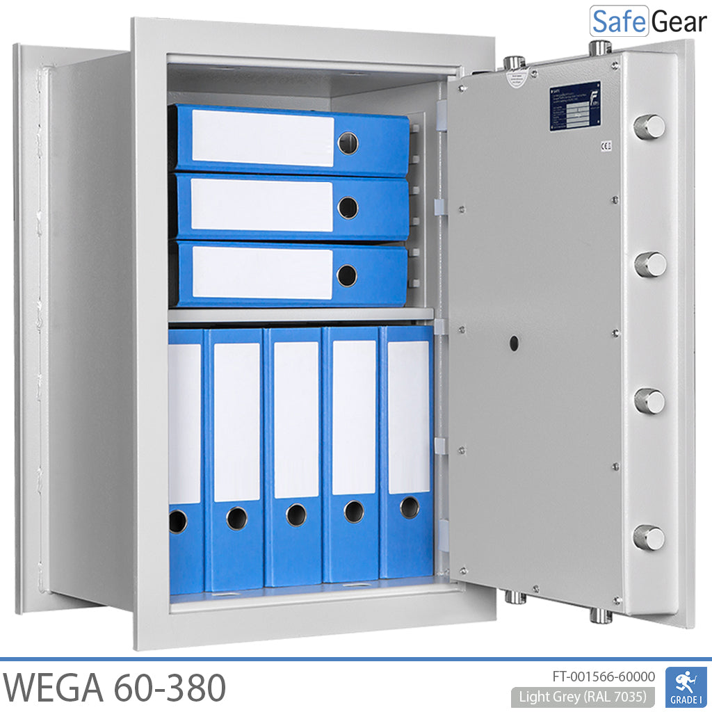 Wega 60-380  Nástenný trezor (73L) - Trieda I podľa testu odolnosti proti vlámaniu